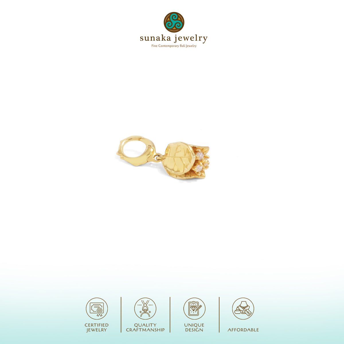 Charm Perak 925 Koleksi Bougenville