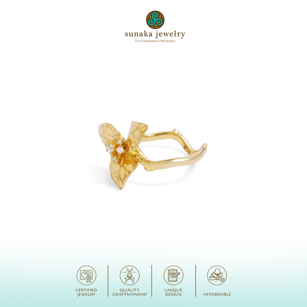 Cincin Perak 925 Koleksi Bougenville