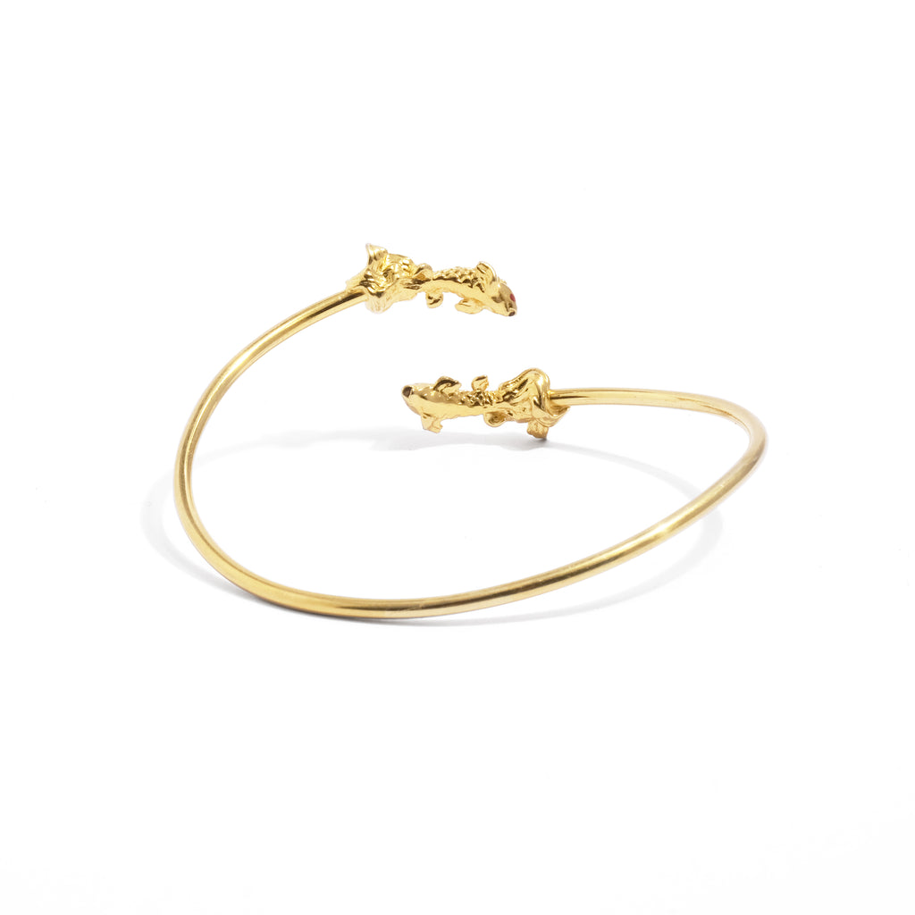 Gelang Bangle Perak Yamabuki Sterling Silver 925 Gold Plated