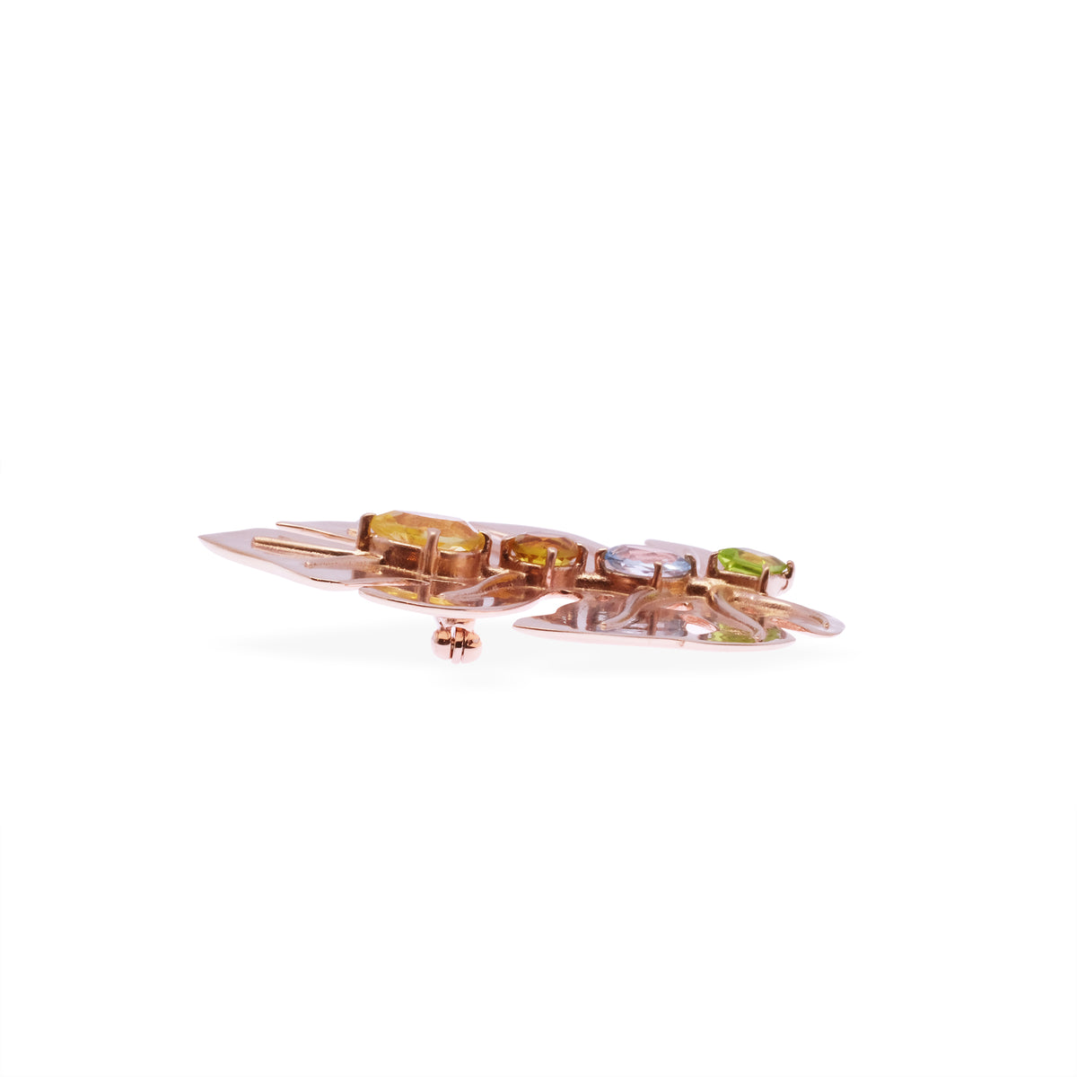 Bross Perak 925 Koleksi Monstera Rose Gold Plated