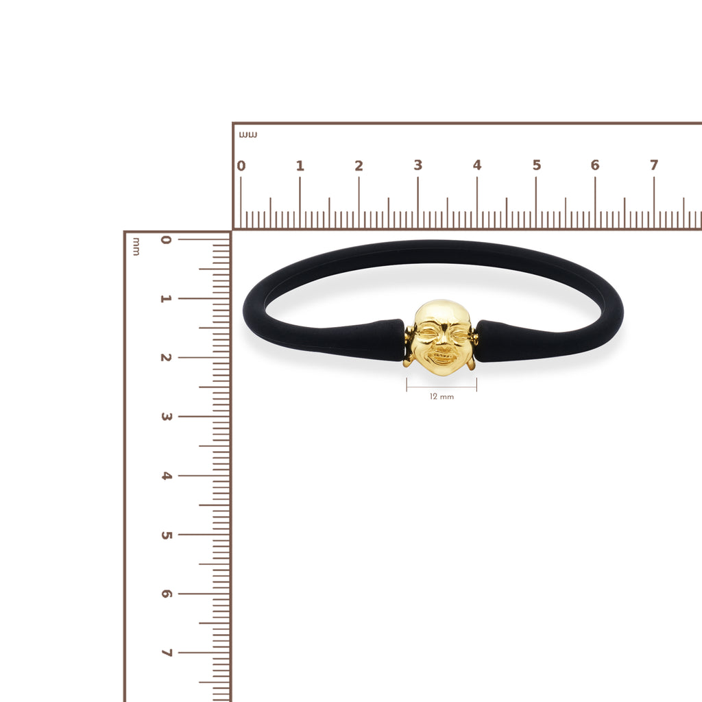 Gelang Perak 925 Koleksi Rubber Bead Buddha