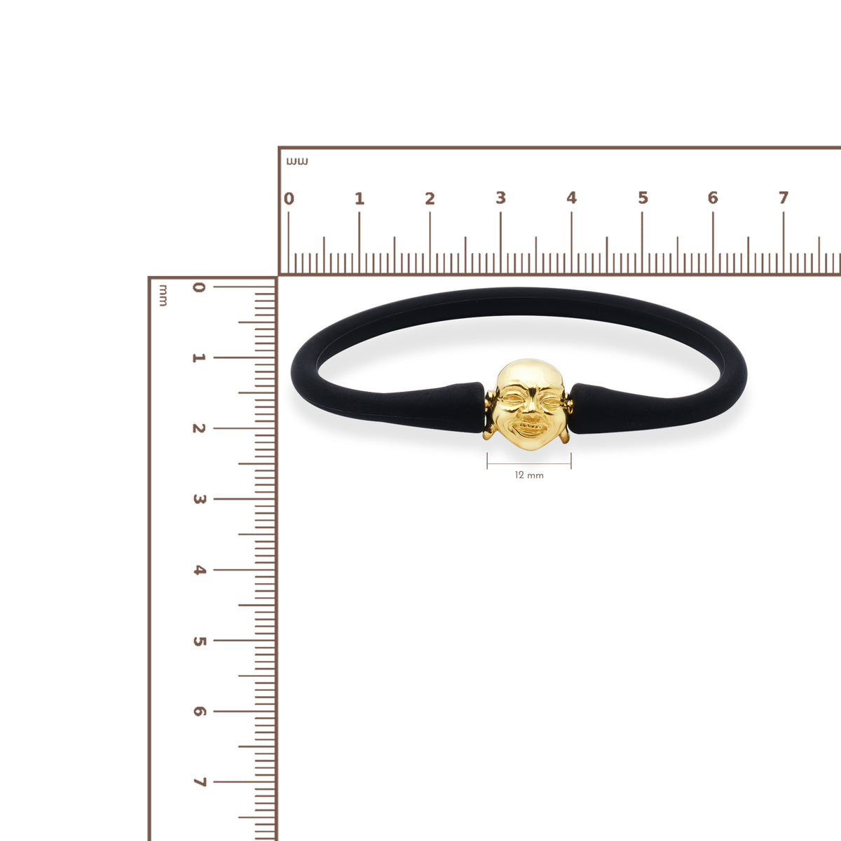 Gelang Perak 925 Koleksi Rubber Bead Buddha
