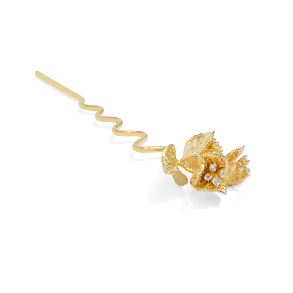 Sterling Silver 925 Bougainvillea Hairpiece