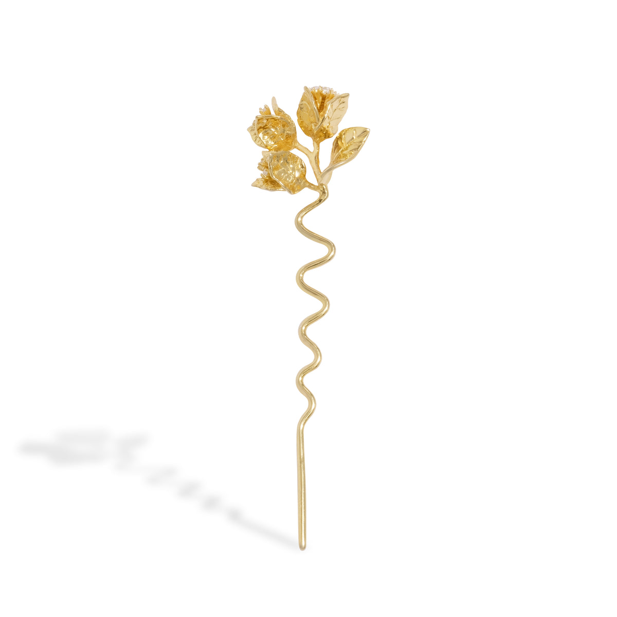 Sterling Silver 925 Bougainvillea Hairpiece