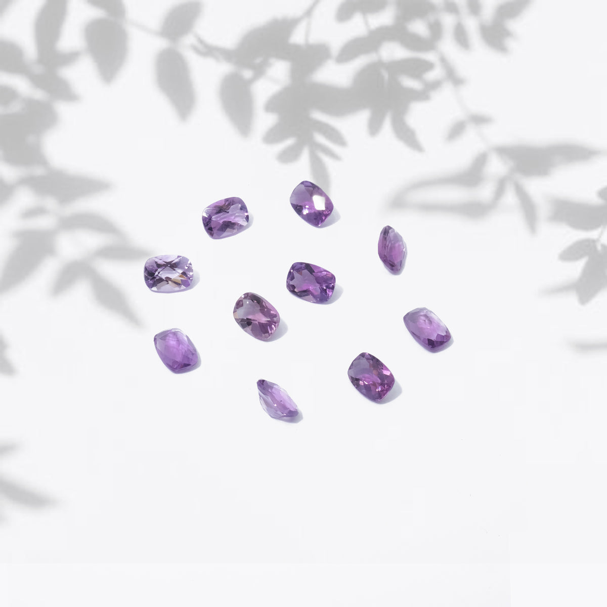 Gemstone Amethyst Purple Sapphire Cushion Checker Board 5x7 mm