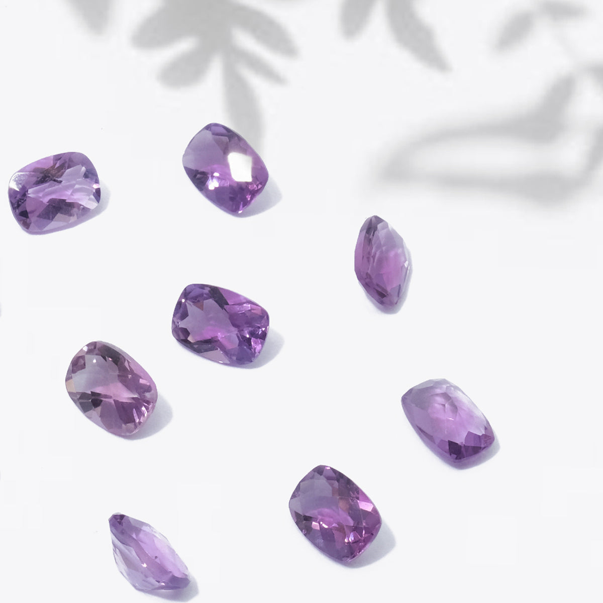 Gemstone Amethyst Purple Sapphire Cushion Checker Board 5x7 mm