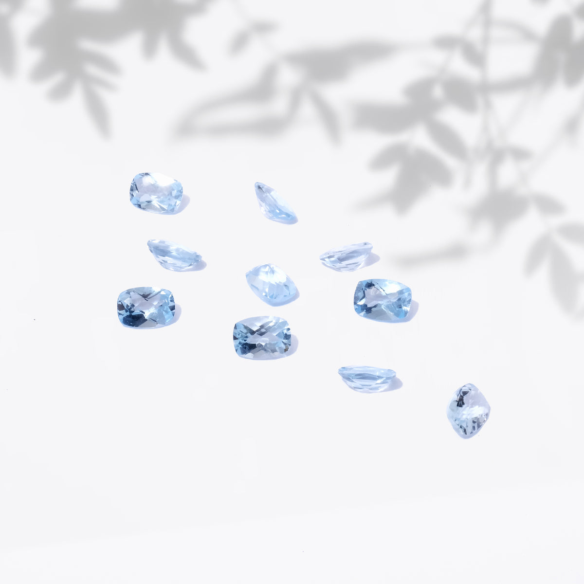 Gemstone Blue Topaz Cushion Checkerboard 5x7 mm
