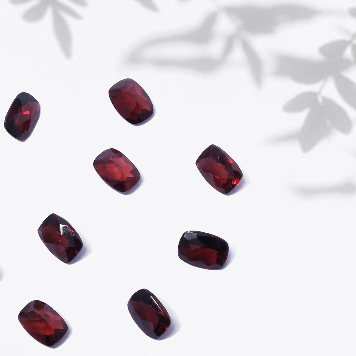 Garnet Gemstone Cushion Checkerboard 5x7 mm