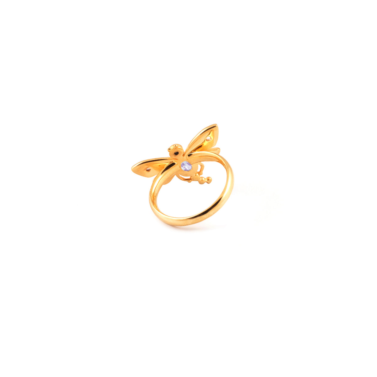 Cincin Goldplated Koleksi Capung Sterling Silver 925
