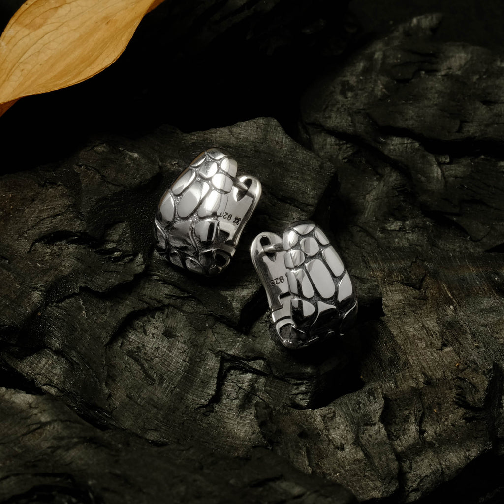Anting Clip Koleksi Pebble Sterling Silver 925
