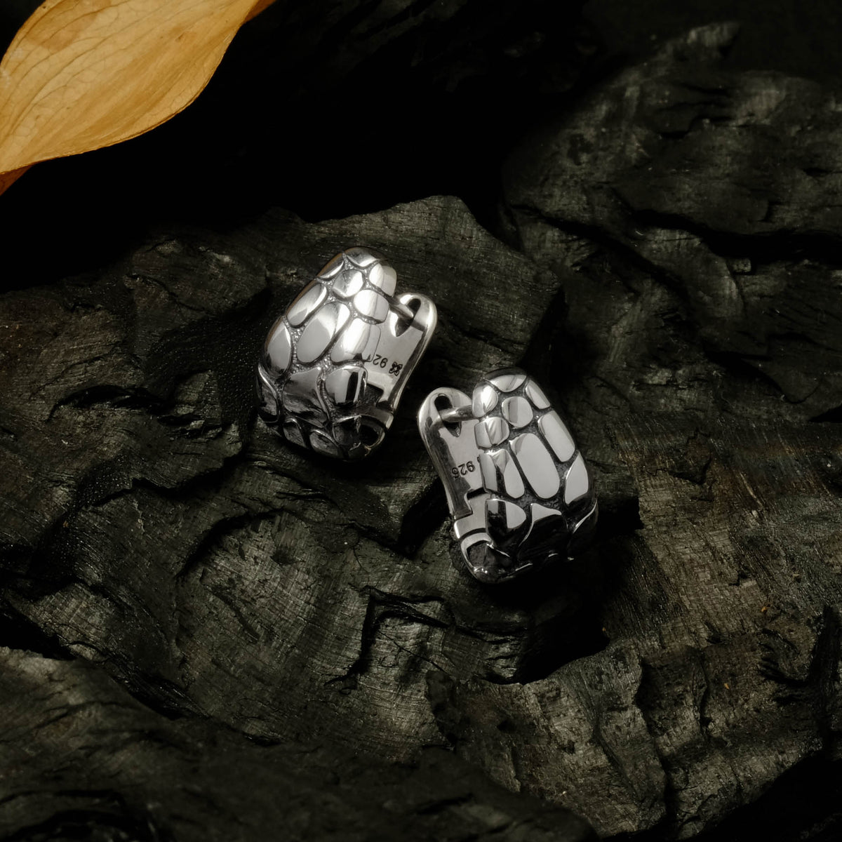 Anting Clip Koleksi Pebble Sterling Silver 925