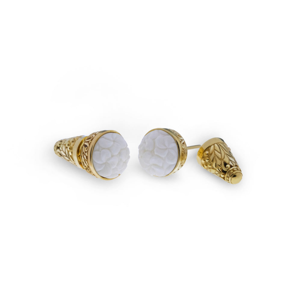 Anting Subeng Perak Koleksi Jepun Sterling Silver 925 Gold Plated