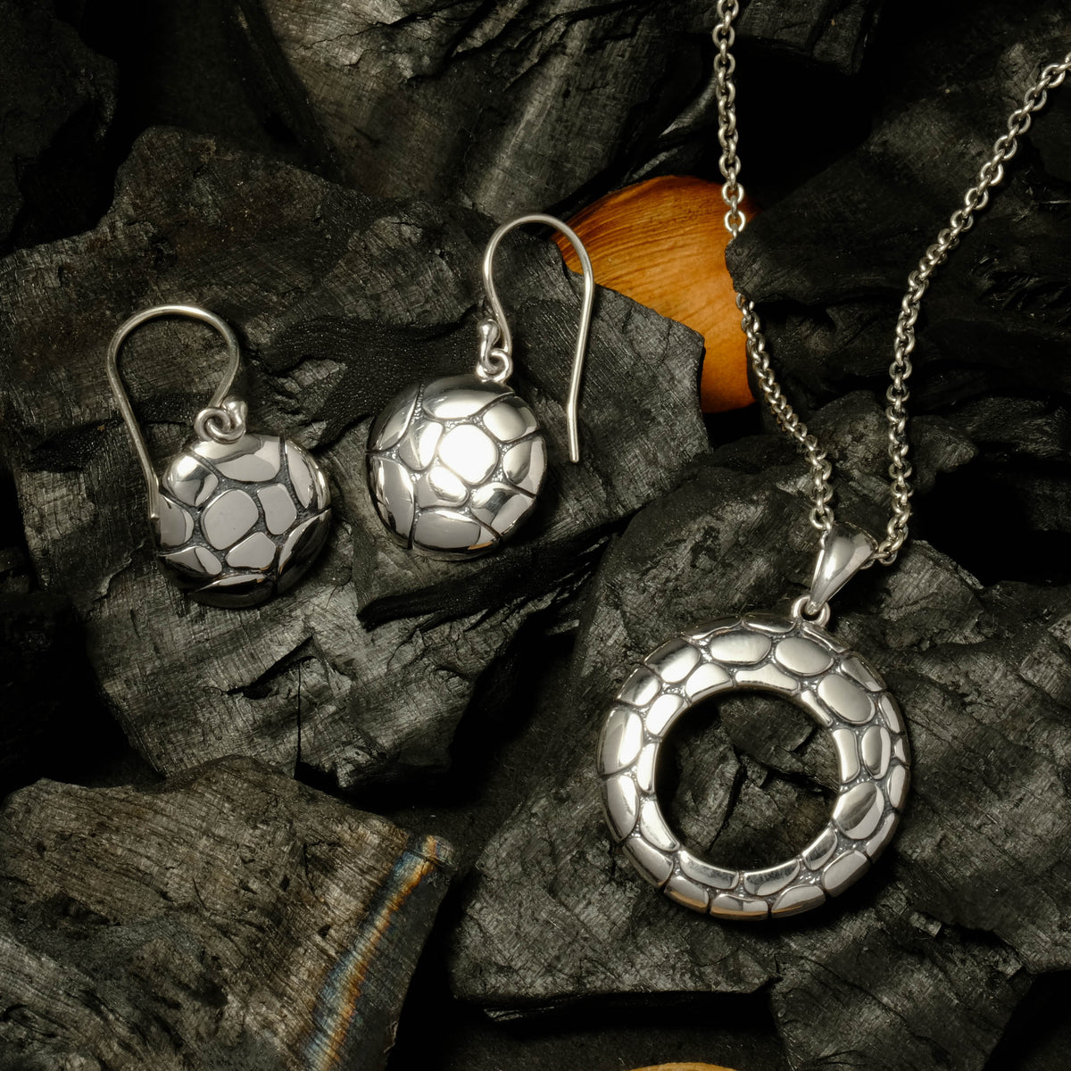 Pendant Koleksi Pebble Sterling Silver 925