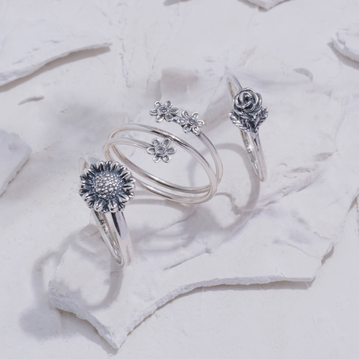 Cincin Silver 925 Wanita Sunaka Jewelry Koleksi Assorted 35
