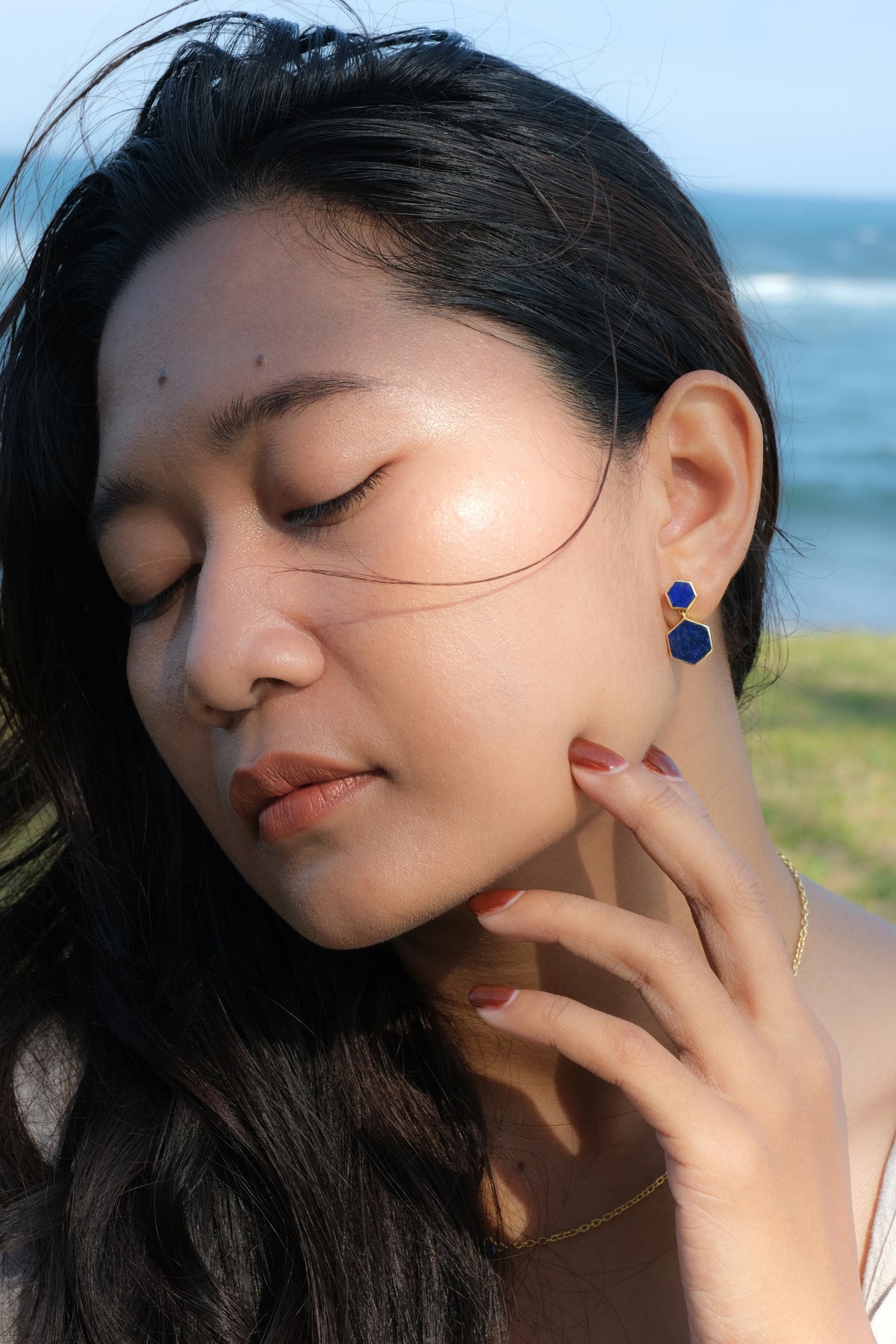 Anting Big Stud Koleksi Jali Sterling Silver 925