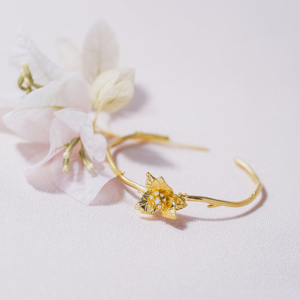 Bougainvillea Sterling Silver 925 Bracelet