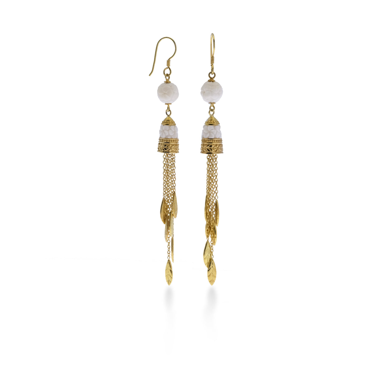 Anting Dangling Perak Koleksi Jepun Sterling Silver 925 Gold Plated