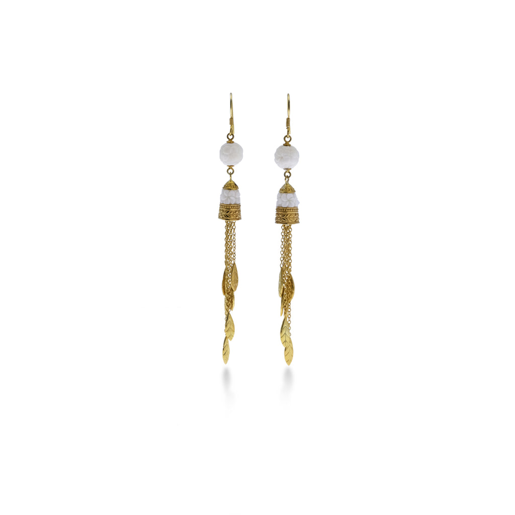Anting Dangling Perak Koleksi Jepun Sterling Silver 925 Gold Plated