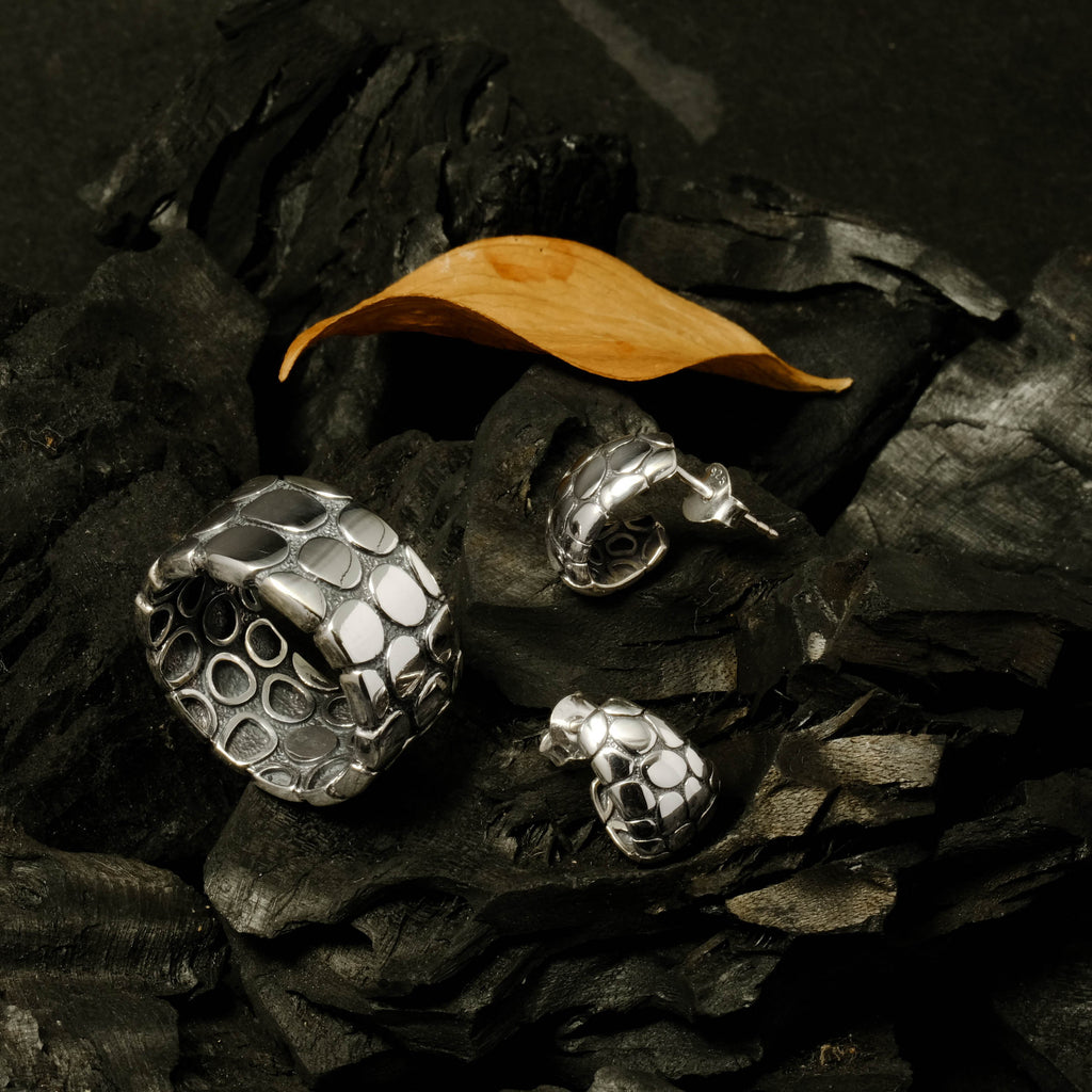 Cincin Band Koleksi Pebble Sterling Silver 925