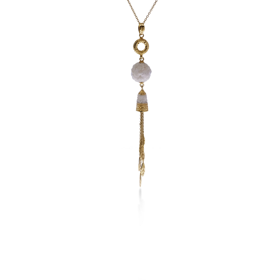 Kalung Tassel Drop Perak Koleksi Jepun Sterling Silver 925 Gold Plated
