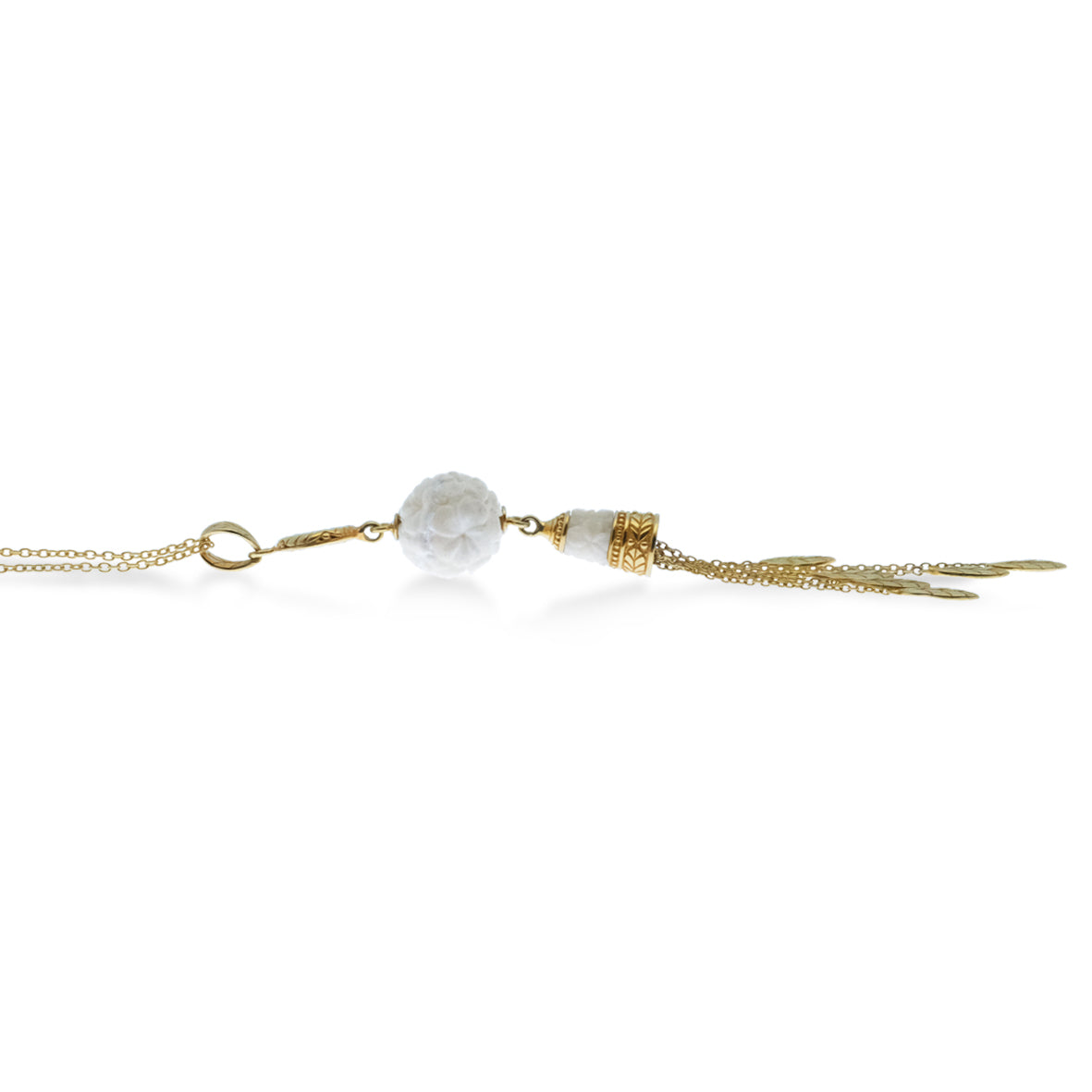 Kalung Tassel Drop Perak Koleksi Jepun Sterling Silver 925 Gold Plated