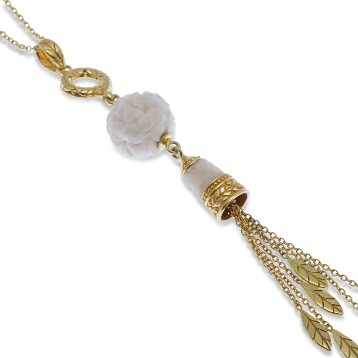 Kalung Tassel Drop Perak Koleksi Jepun Sterling Silver 925 Gold Plated