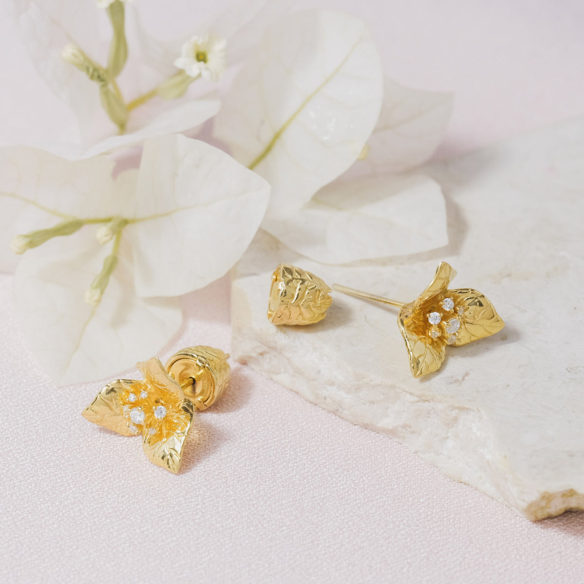 Anting Subeng Medium Perak 925 Koleksi Bougenville