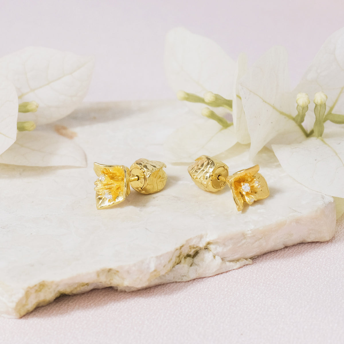 Bougainvillea Collection Sterling Silver 925 Small Subeng Earrings