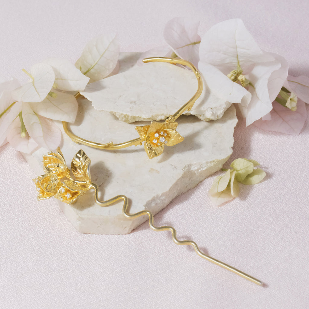 Bougainvillea Sterling Silver 925 Bracelet