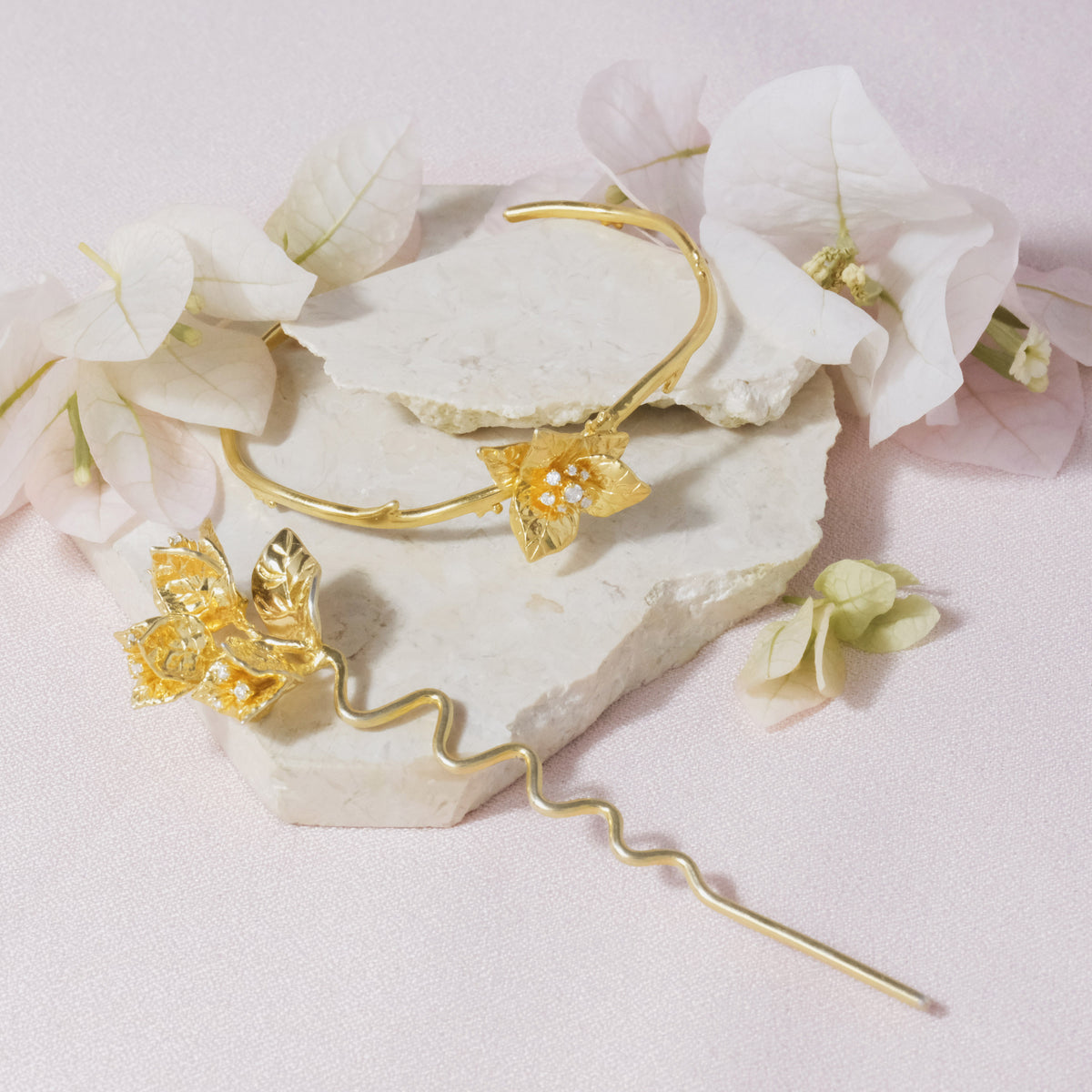 Bougainvillea Sterling Silver 925 Bracelet