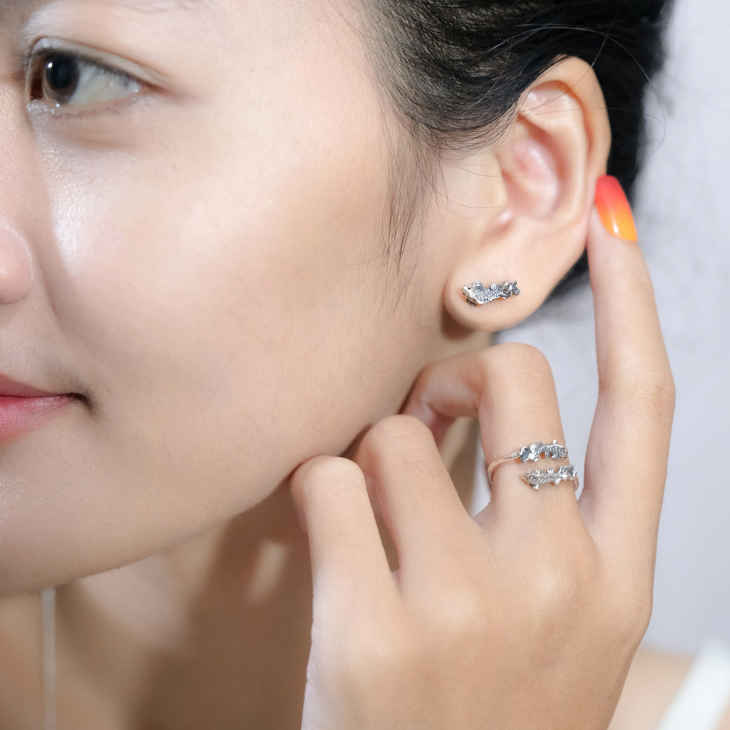 Anting Stud Perak Yamabuki Sterling Silver 925