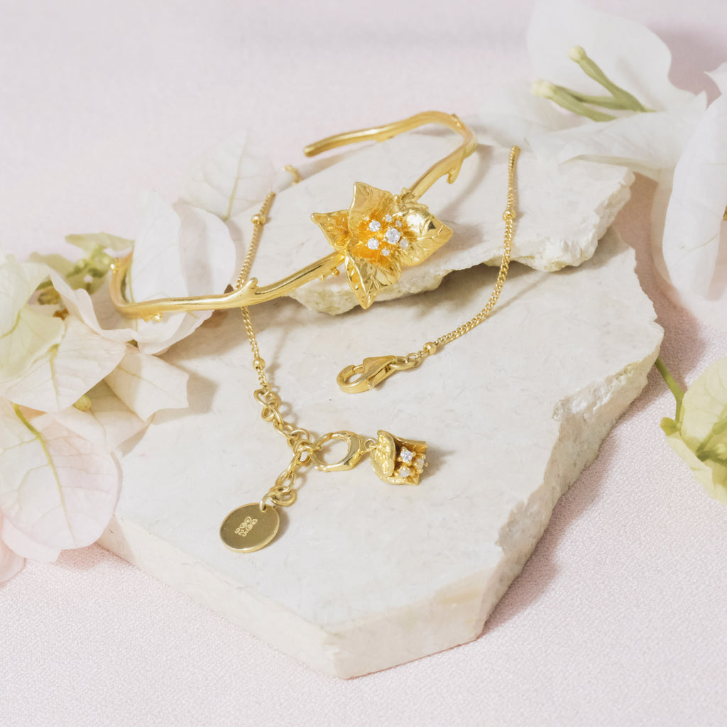 Bougainvillea Silver Charm Sterling Silver 925
