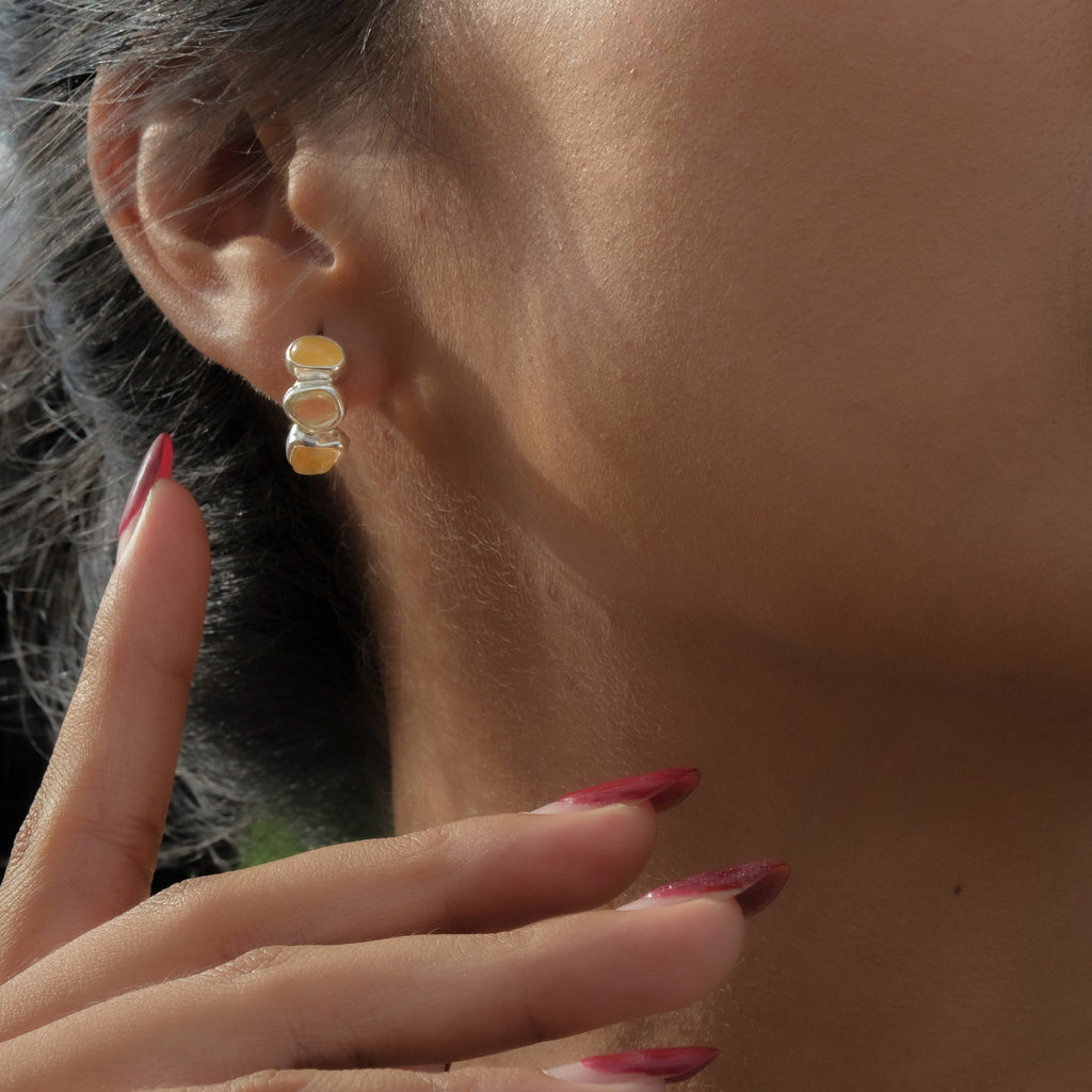 Anting Hugie Koleksi Pristine Chakra Perak 925