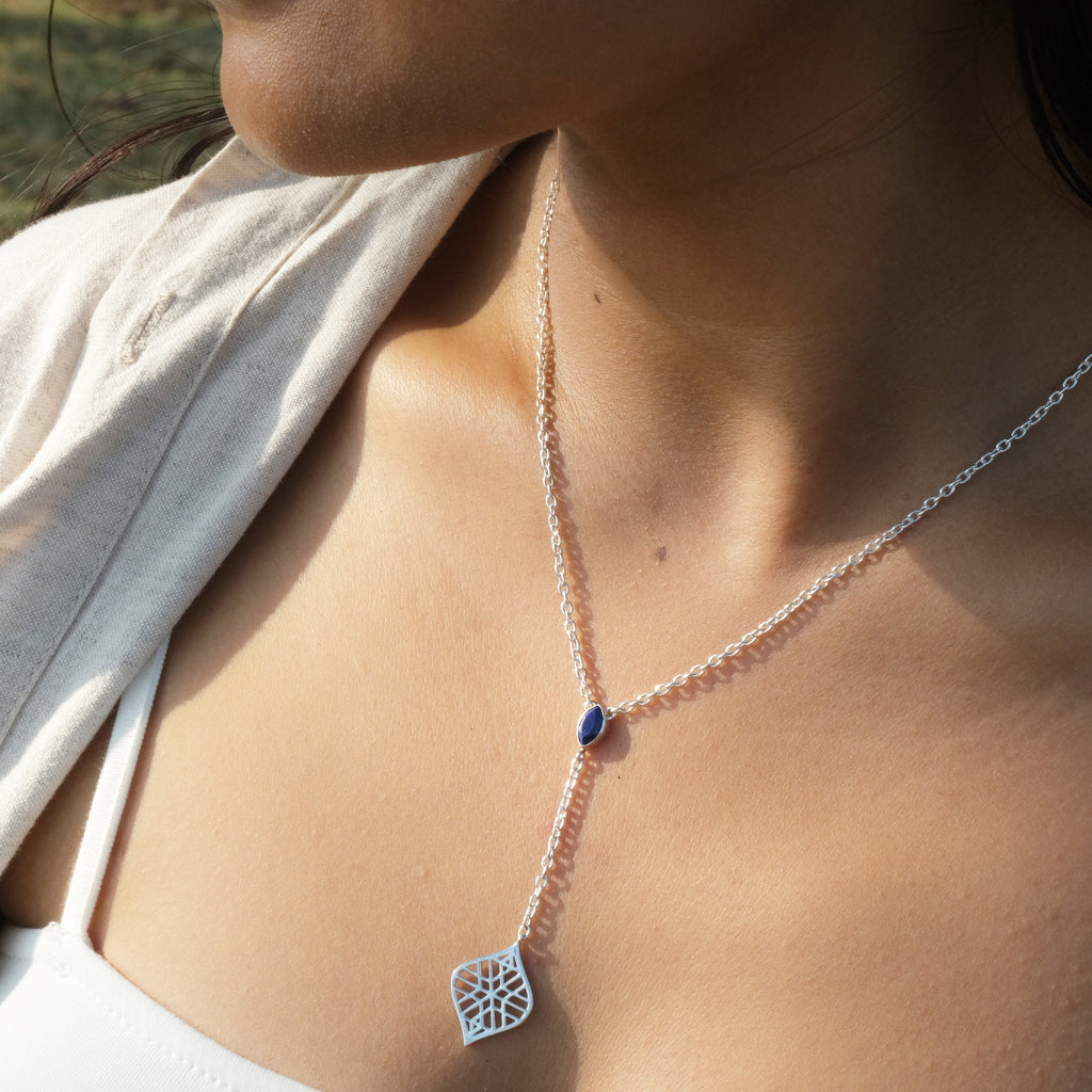 Kalung Drop Koleksi Jali Sterling Silver 925