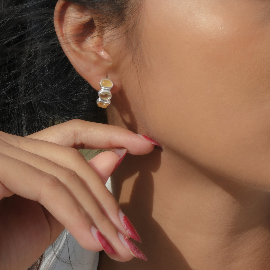 Anting Hugie Koleksi Pristine Chakra Perak 925
