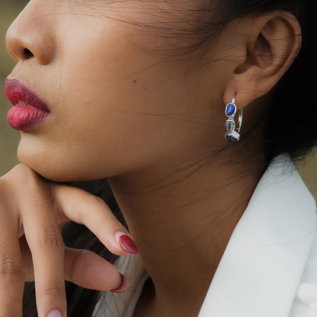 Anting Hoop Koleksi Pristine Chakra Perak 925