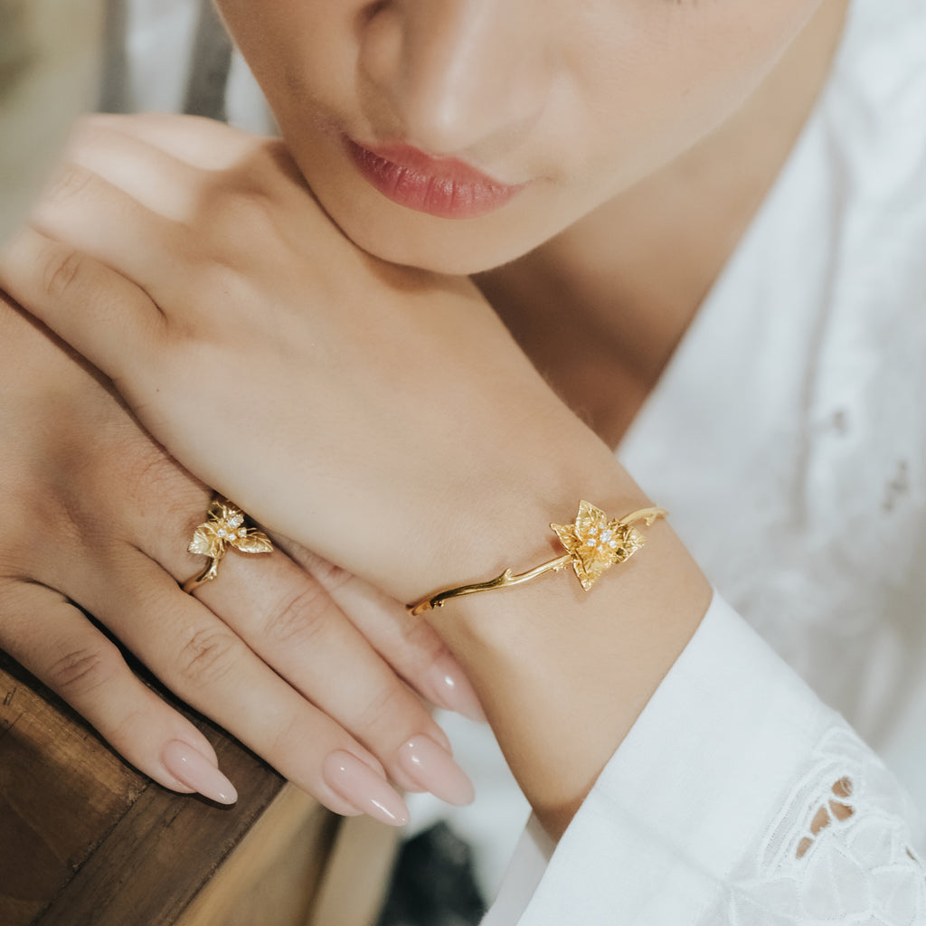 Bougainvillea Sterling Silver 925 Bracelet