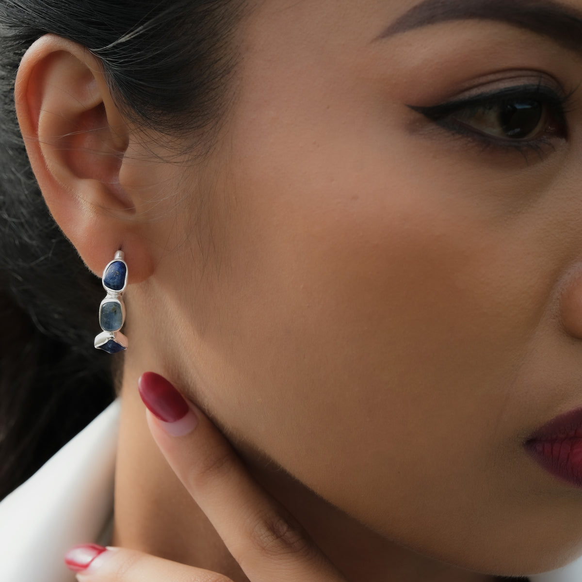 Anting Drop Koleksi Pristine Chakra Third Eye Perak 925