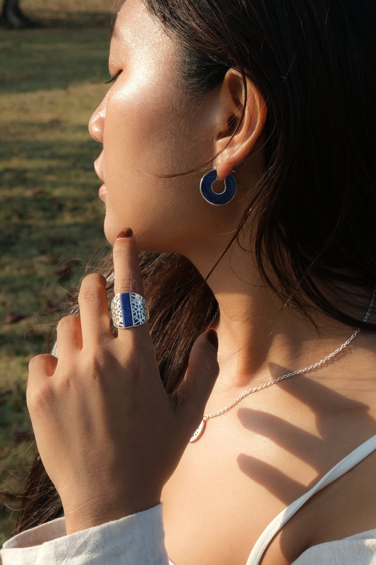 Anting Hoop Koleksi Jali Sterling Silver 925
