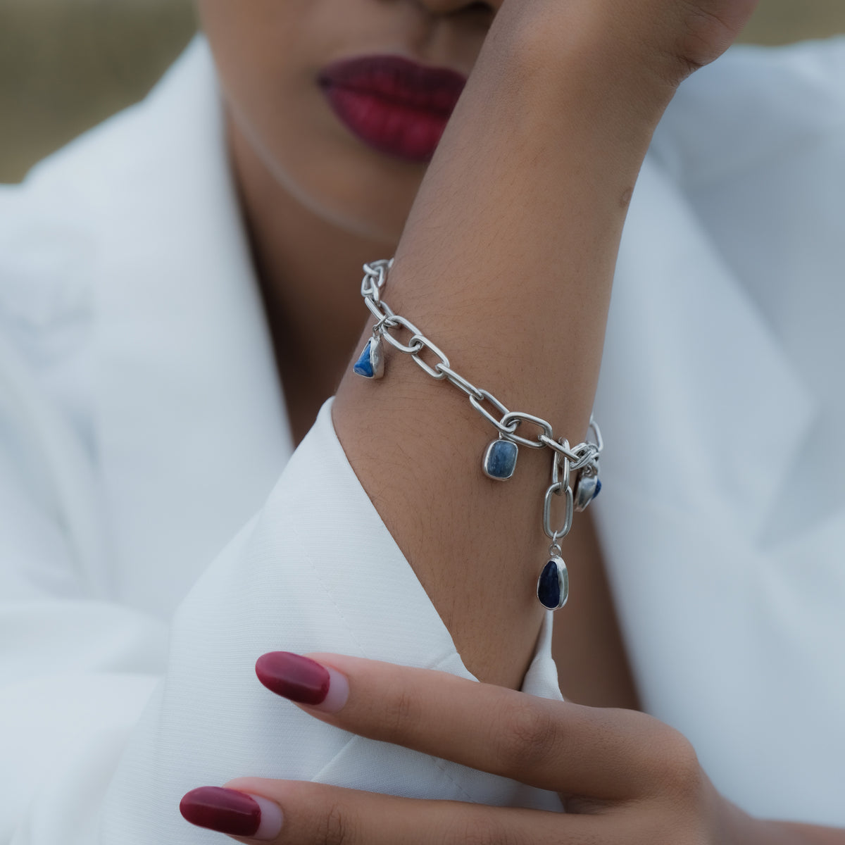 Gelang Rantai Bold Koleksi Pristine Chakra Perak 925