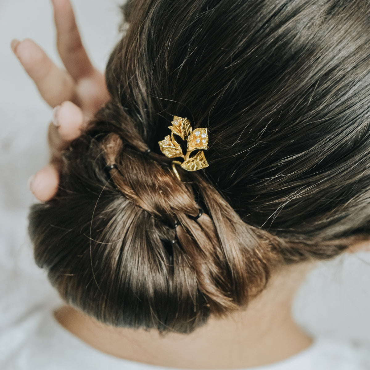 Sterling Silver 925 Bougainvillea Hairpiece