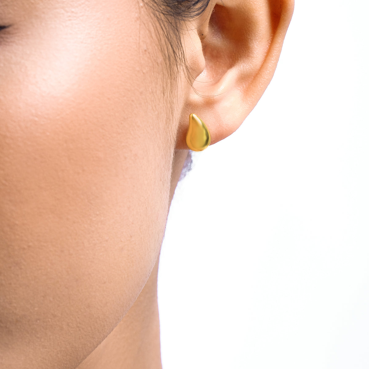 Elara Drop Stud Earrings Collection Sterling Silver 925 Gold Plated