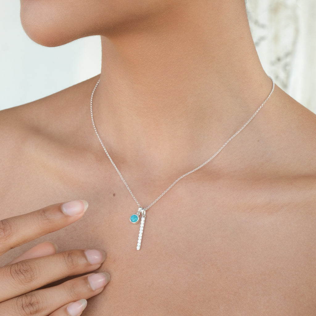 Kalung Duo Pendant Perak 925 Koleksi Azzura