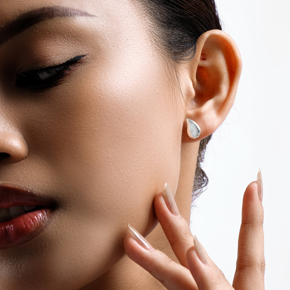 Anting Stud Koleksi Elara Drop Sterling Silver 925