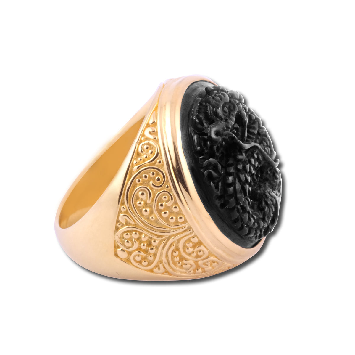 Cincin Koleksi Naga Sterling Silver 925 Gold Plated