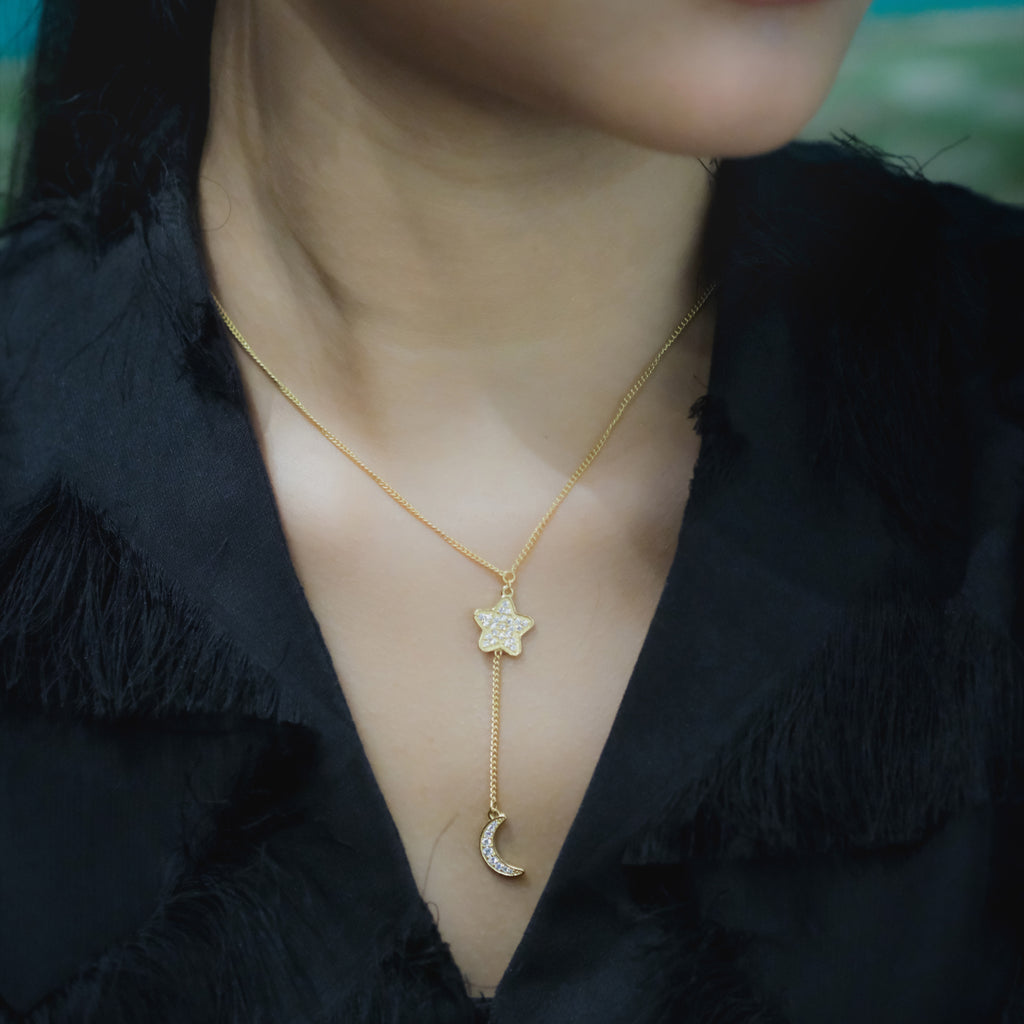 Kalung Perak Koleksi Selene Sterling Silver 925 Gold Plated