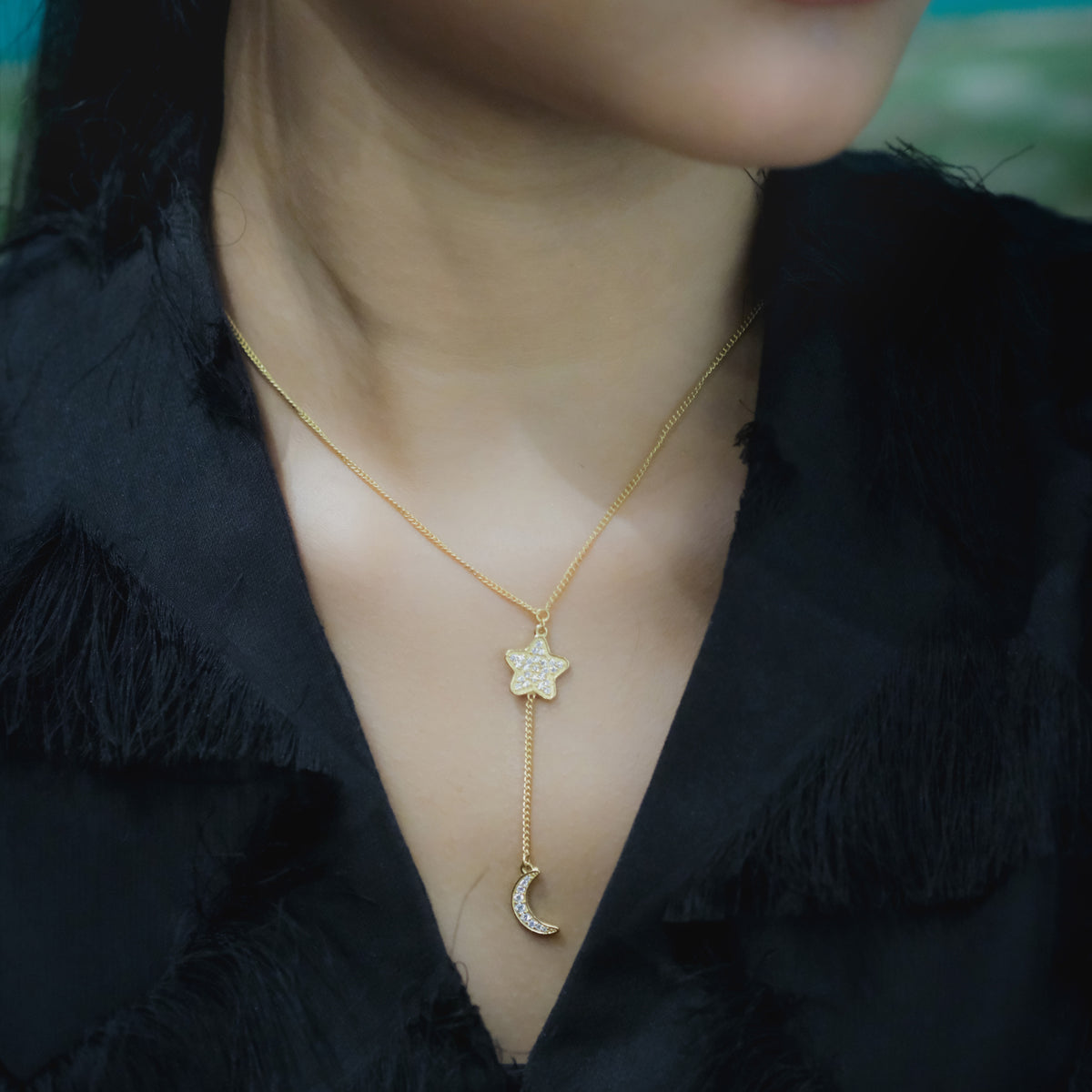 Kalung Perak Koleksi Selene Sterling Silver 925 Gold Plated