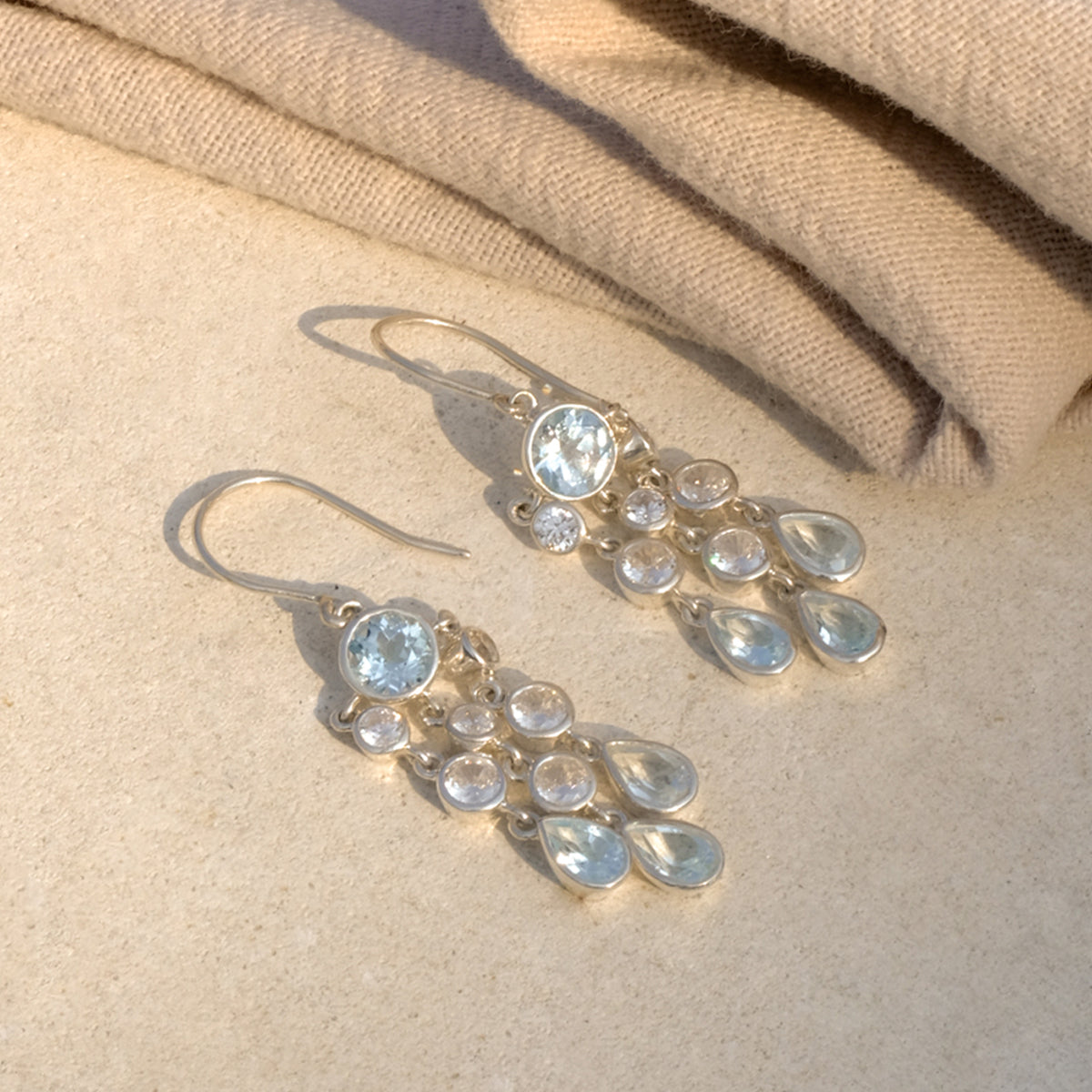 Anting Dangling Chandelier Long 1 Perak 925 Koleksi Alleania