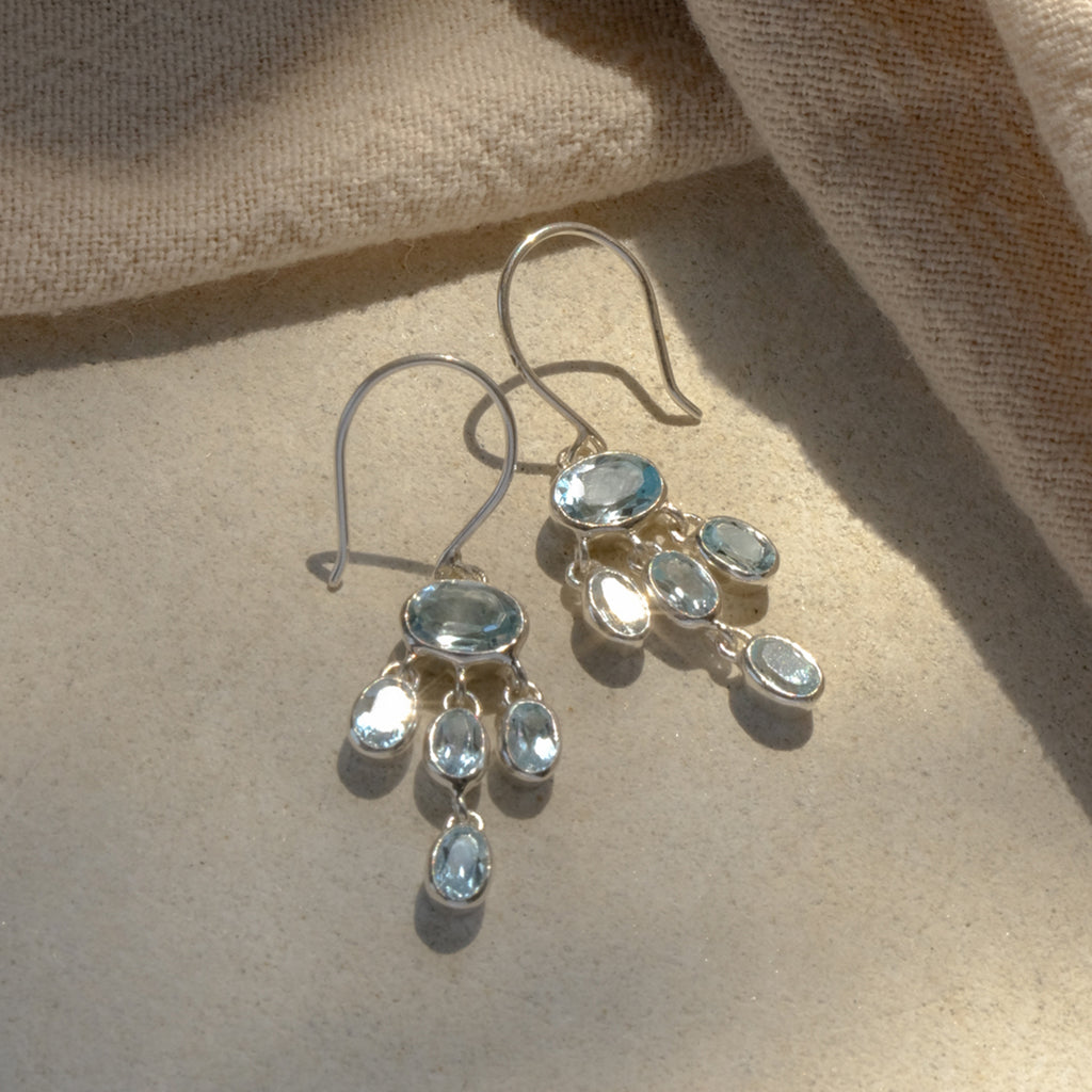 Anting Dangling Chandelier Long 2 Perak 925 Koleksi Alleania