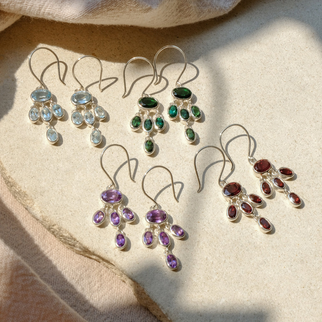 Anting Dangling Chandelier Long 2 Perak 925 Koleksi Alleania